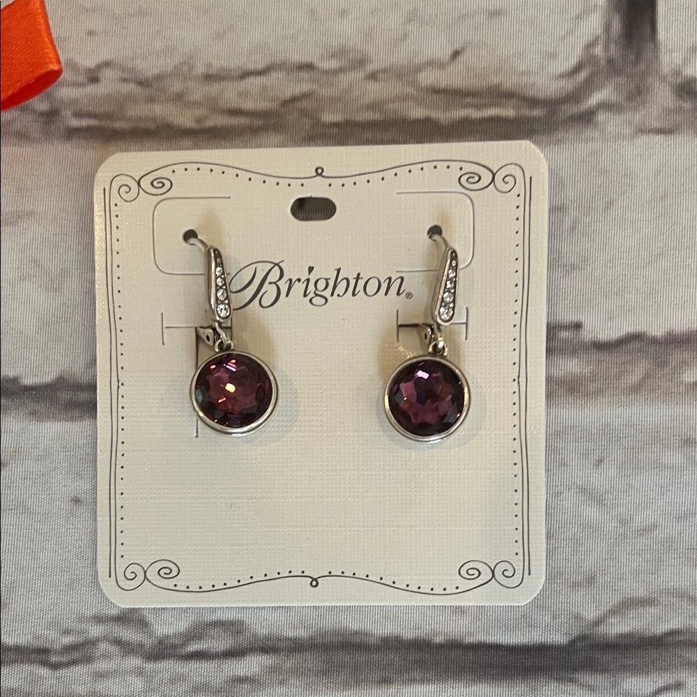 Brighton Purple Geometric Earrings
